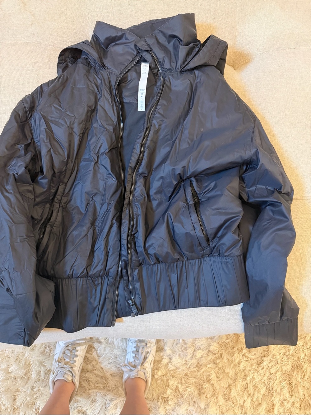 lululemon athletica Black Hooded Jacket
